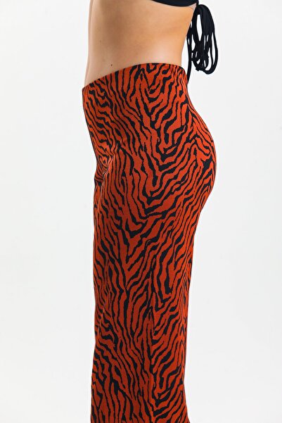 AS Anita Store Zebra Pattern Wide Leg Wide Leg Trousers