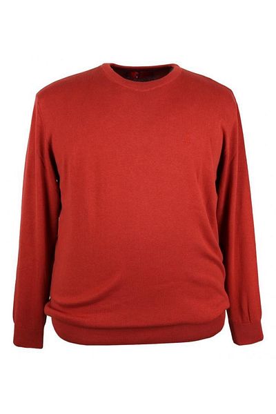 rugatchi Plus Size Crew Neck Knitwear and Creamy Sweater
