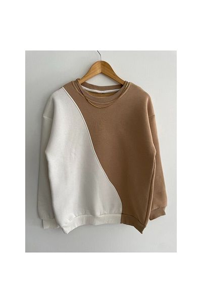 Machetta Φούτερ διπλής αλλαγής χρώματος Crew Neck Oversize