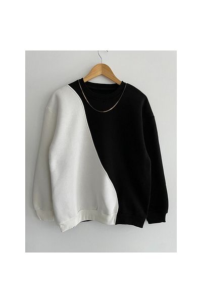 Machetta Φούτερ διπλής αλλαγής χρώματος Crew Neck Oversize