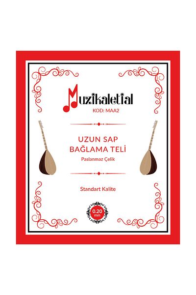 MüzikAletiAl Maa2 Long Handle Binding Wire (0.20 - Full Set)