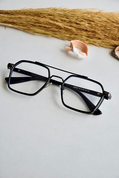 LOOKUP Blue Light Protective Glasses Unisex New Model Blue Block Screen Goggles Black Frame Transparent Glass Vintag