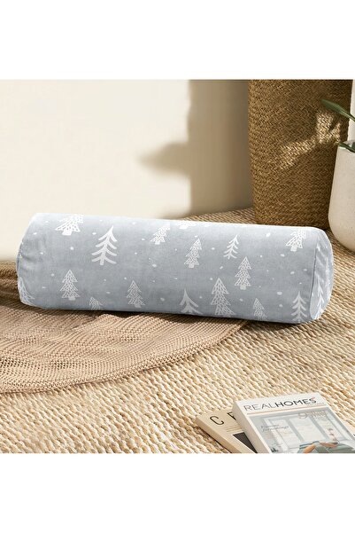 Realhomes Interior modern căptușit cu model de pin pe podea gri - Pernă cilin...