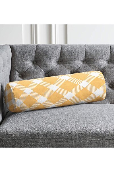 Realhomes Beyaz Zemin Renkli Geometrik Desenli Modern Iç Dolgulu Fermuarlı Sü...