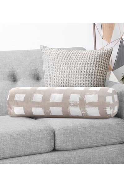 Realhomes Dekorativni cilindrični jastuk od antilopa sa geometrijskim kvadrat...