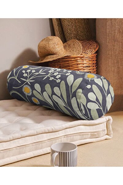 Realhomes تصميم تجريدي مطبوع رقميًا مع حشوة داخلية مزخرفة - وسادة رمي من الجل...