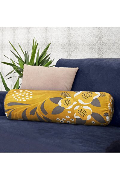 Realhomes Žuta pozadina, autentični motiv, motiv lista, mekani cilindrični ja...