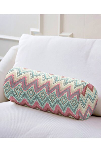 Realhomes Modern Ebru Desen Dijital Baskılı Dekoratif Iç Dolgulu Fermuarlı Ço...