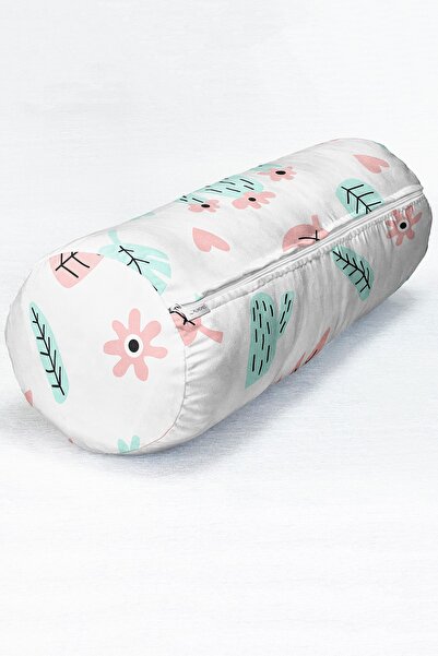 Realhomes Jastuk mekog cilindričnog oblika sa digitalnim štampanim šarenim li...