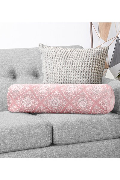 Realhomes Ružičasti damask digitalno štampani dekorativni unutrašnji jastuk p...