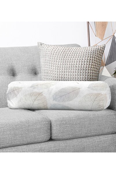 Realhomes Pernă cerc cilindră decorativă cu fermoar imprimată digital Pernă c...