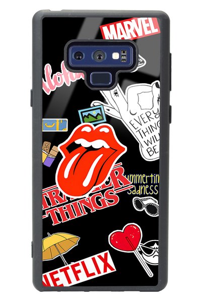 Spoyi Samsung Note 9 Sticker Design Glossy Phone Case