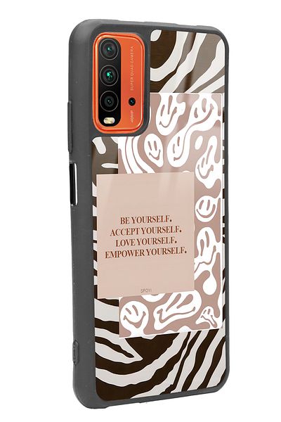 Spoyi حافظة هاتف لامعة بتصميم الحمار الوحشي لهاتف Xiaomi Redmi 9t Emoji
