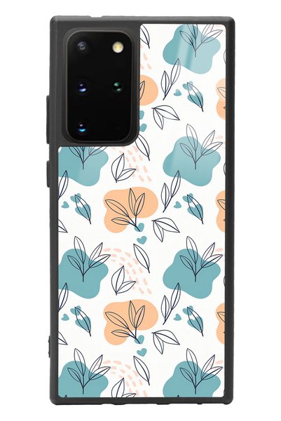 Spoyi Samsung S20 Plus Glossy Phone Case with Tiny Leaves Design
