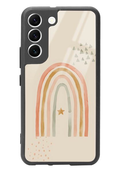 Spoyi Samsung S22 Glossy Phone Case with Watercolor Art Design