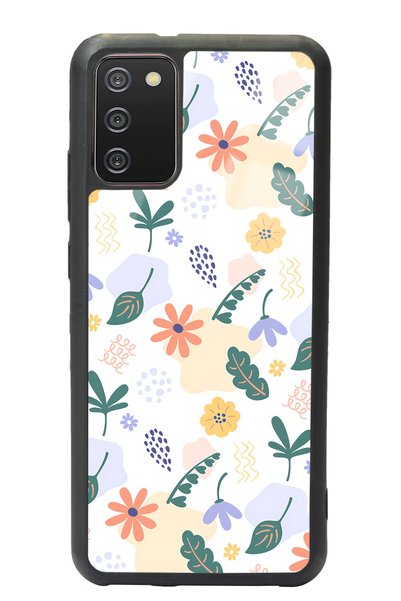 Spoyi Samsung A-02S Glossy Phone Case with Tiny Flowers Design