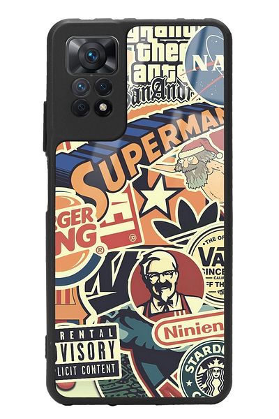 Spoyi حافظة هاتف لامعة بتصميم العلامة التجارية Xiaomi Redmi Note 11 Pro