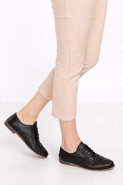 Gondol Pantofi casual din piele naturală cu talpă anatomică Negru 36 Esfa.109