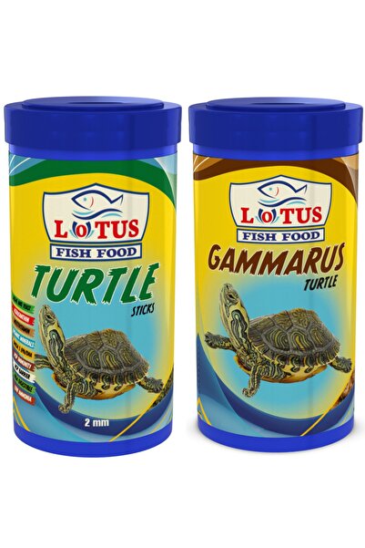 Lotus Turtle 100 ml + Gammarus 100 ml Kaplumbağa Ve Sürüngen Yemi