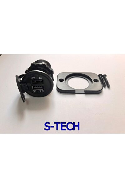 s-tech original Usb Pano Tipi Giriş 5v 1a Ve 5v2.1 Cıkış Kulaklı 30mm