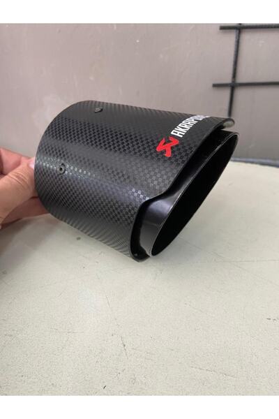 Akrapovic 100mm Yerli Akrapoviç Egzoz Ucu Paslanmaz Krom*karbon Kaplama Aynı Gün Stoktan Kargo