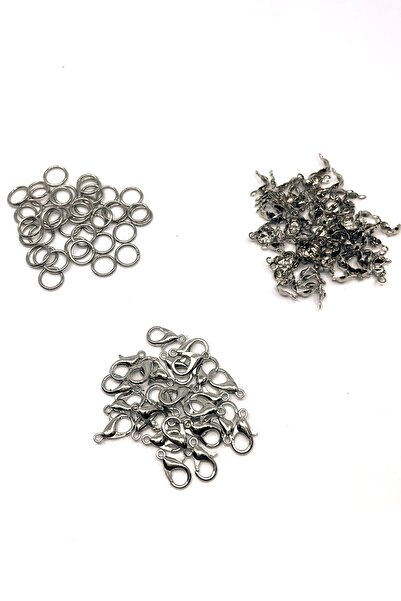 Tahtakaledeyim طقم تجعيد الببغاء والخاتم لون فضي، 10 قطع ببغاء، 20 قطعة تجعيد...