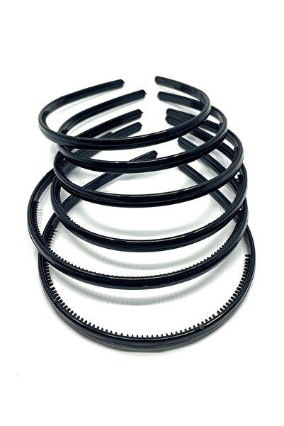 modanight 25 Τεμάχια Πλαστική Κορώνα Μαλλιών 8 Χιλ. Μαύρο Χρώμα