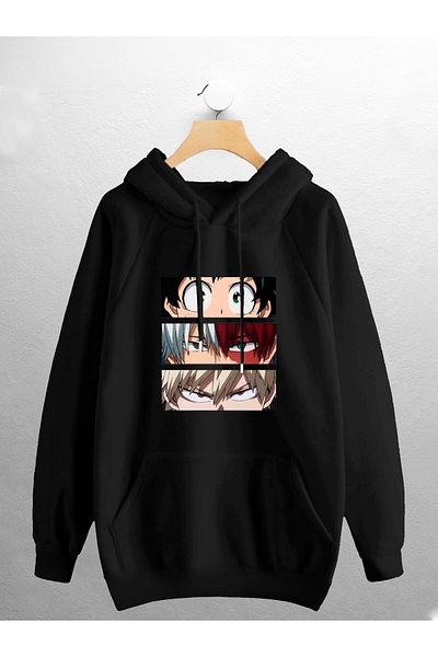 CANDEL Φούτερ Unisex με κουκούλα Naruto με στάμπα