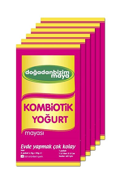 Doğadan Bizim Maya Kombiotik Yoğurt Mayası 5 Li Paket - 6 Kutu