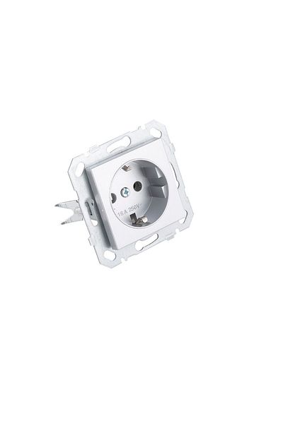 Netelsan Shiny Silver Covered - Grounded Byobu Socket Frameless