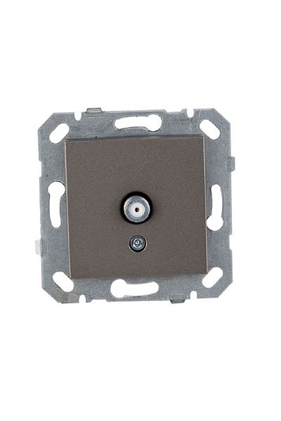 Netelsan Byobu 12 Pieces Anthracite Satellite Socket with F Connector Frameless