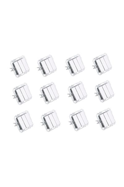 Netelsan Byobu 12 Pieces Bright Silver Triple Switch Frameless
