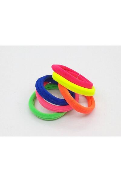 Trendyıldızı 6 Colorful Sports Elastic Hair Band Buckles