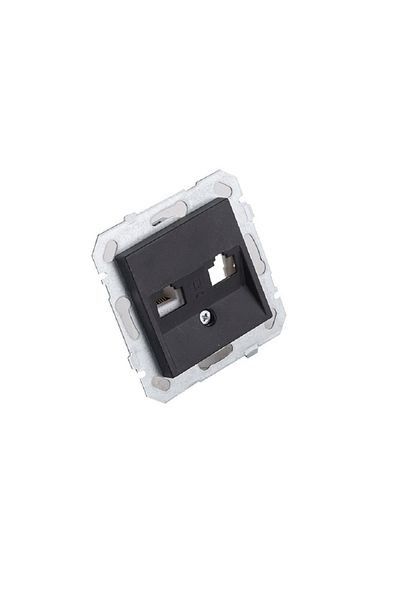 Netelsan Byobu Black Phone Numeris Socket (cat-3) Frameless