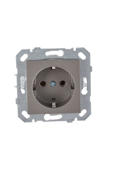 Netelsan Byobu 12 Pieces Anthracite Covered Grounded Socket Frameless