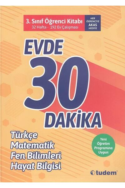 Tudem Eğitim Yayınevi Tudem 3. Sınıf Evde 30 Dakika