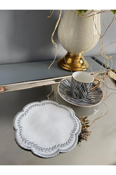 LİNDA MİA Set de 6 servetele pentru cocktail Clover
