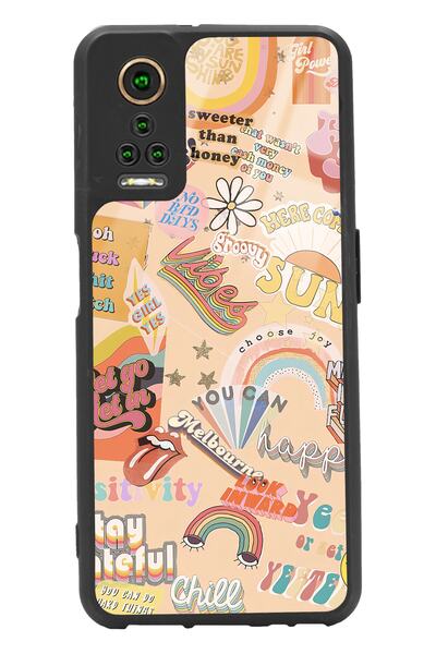 Spoyi General Mobile Gm 22 Pro Glossy Phone Case with Vintage Sticker Design