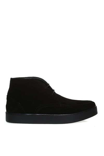 Cotton Bar Suede Black Men's Boots Millard New