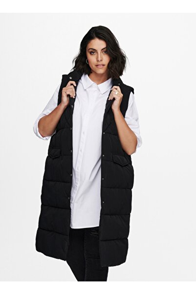 ONLY Siyah Kadın Mont Onltahoe Quılted Jacket Otw