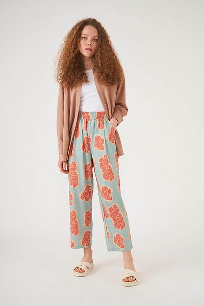 Mevra Patterned Trousers Floral Green