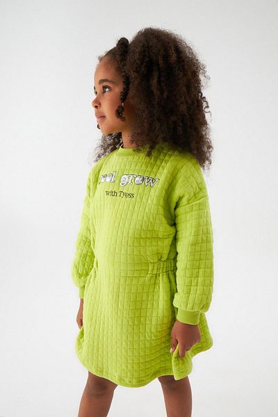 Tyess Girl's Green Dress 22fw0tj4912