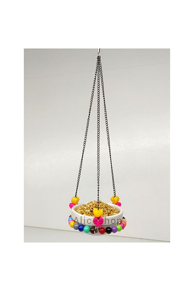 Alice Decorative Ceramic Feeder for Small Breed Birds