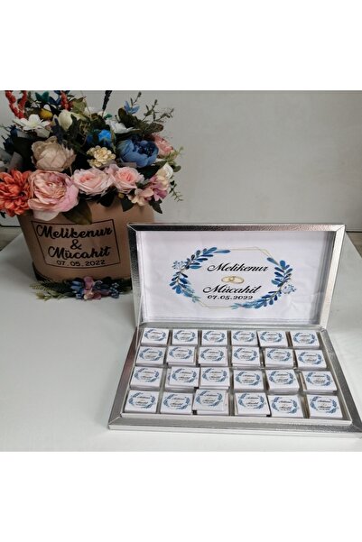 Tarzbaski Damat Bohçası, Söz,nişan Nikah Için Kutulu Madlen Çikolata(72adet)