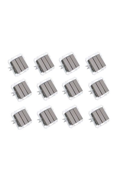 Netelsan Byobu 12 Pieces Anthracite Triple Switch Frameless