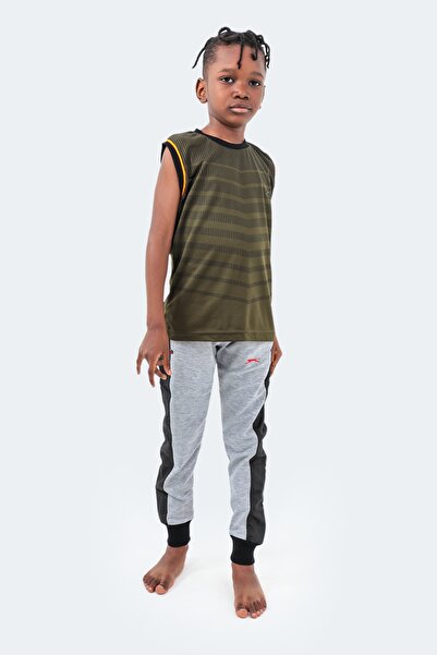 Slazenger Dıdıer Unisex dětské tepláky šedé