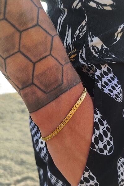 TREND COLLECTİON Snake Model Unisex Tarnish Stainless Steel Bracelet Gold