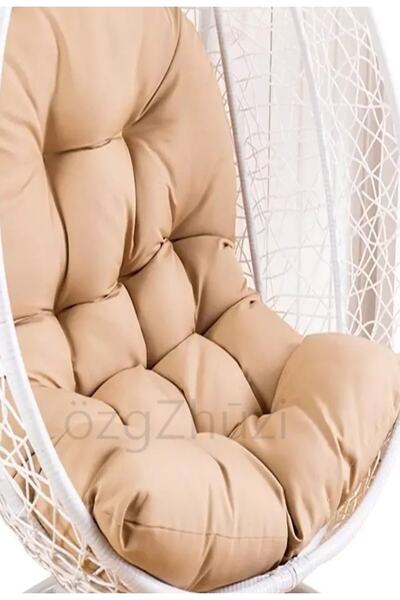 perlina home Askılı Sepet Için Salıncak Minderi Sütlü Kahve (uzunluk:120 Cm G...