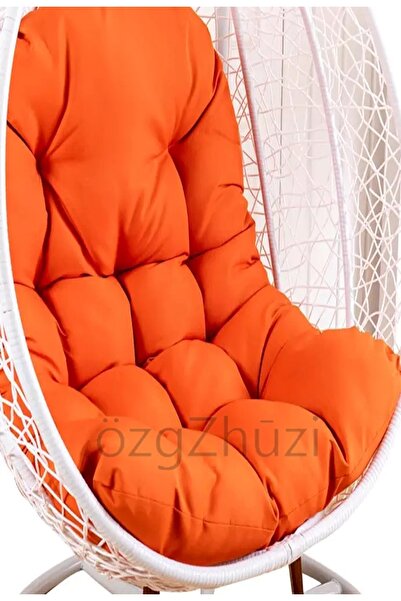 perlina home Askılı Sepet İçin Salıncak Minderi Koyu Turuncu