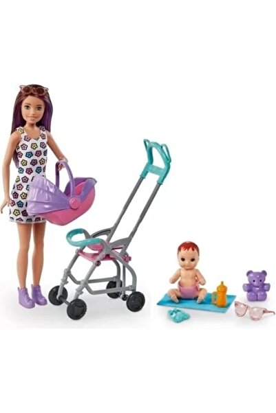 Barbie Mattel Bebek Bakıcılığı Oyun Seti - Gxt34